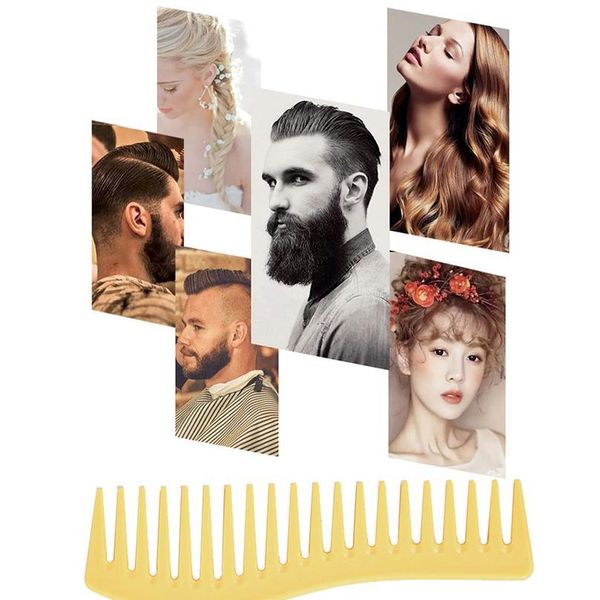 

1pc hairdressing comb hair styling hand grip comb hair salon tools multicolor hairdressing wide tooth combs hair care sqcuui, Silver