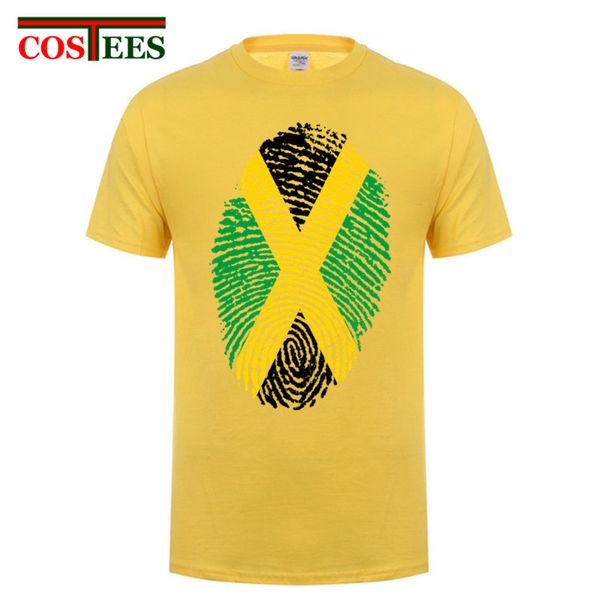 

jamaica flag fingerprin 's design custom tee sleeve big size team jamaica national day birthday gift hooded sweatshirt hoodie men t shi