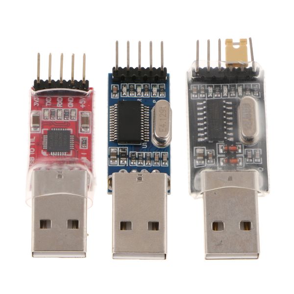 

лота 3шт usb to ttl pl2303 модуль + модуль cp2102 + ch340 модуль с кабеля