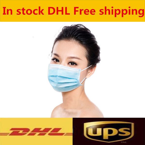 

protective 300 outlet 3 anti-dust face layers disposable mask in stock dhl fast shipping