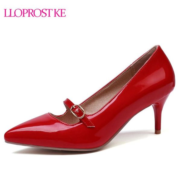 

lloprost ke fashion office shoes 2021 new women's concise patent leather shallow high heels shoes pointed toe women pumps, Black