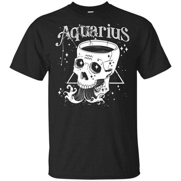 

blackcraft zodiac sign aquarius skull coven witch art black navy 3xl new funny sport hooded sweatshirt hoodie t shirt