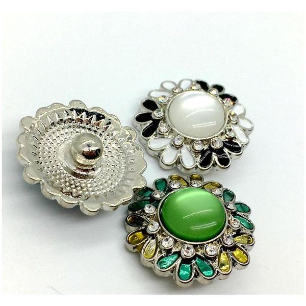 

noosa 18mm snap button rhinestone ginger snap chunk button for noosa bracelet interchangeable jewelry 3 mixed style wmtgbc new_dhbest