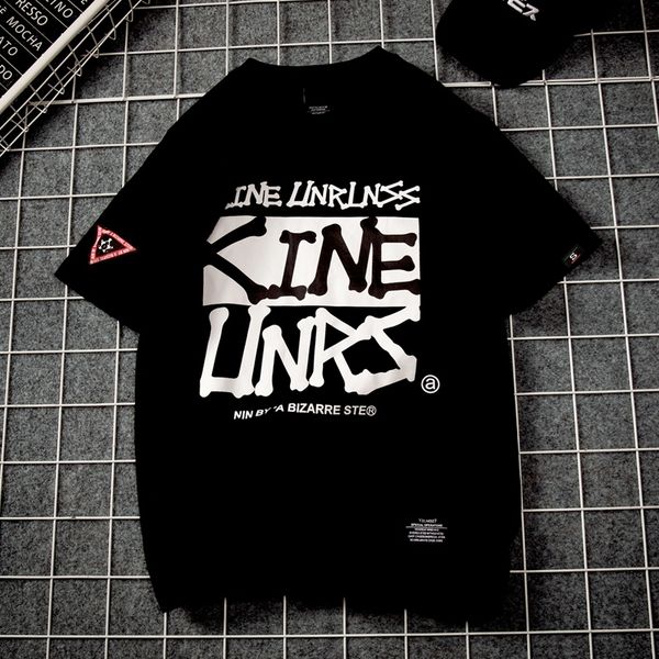 

2021 new loose of casual fashion letter hip hop size white t shirt men will see youth 5xl shirts paj5 wi5v, White;black