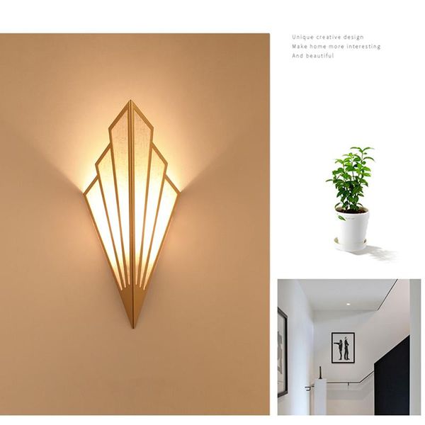 

wall lamp nordic creative led e14 corridor aisle staircase european style bedroom el bedside fan-shaped