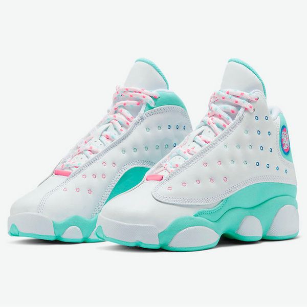 

2020 new gs aurora green white pink 13s basketball shoes for women jumpman 13 sports 23 trainers sneakers des chaussures size 36-40