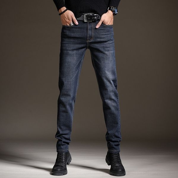 

2xyqd new men's loose straight tube elastic and csdcs jeans and autumn spring slim trend autumn winter pants jeans, Blue
