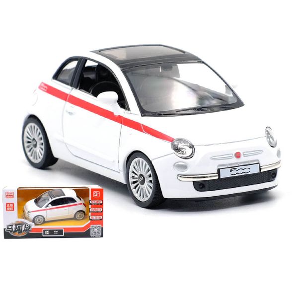 

1/36 alloy classic fiat 500 suv model toy car pull back die cast toys for children collection gifts