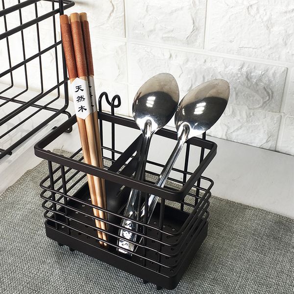 

chopstick holder drain storage box kitchen spoon knife and fork drain rack