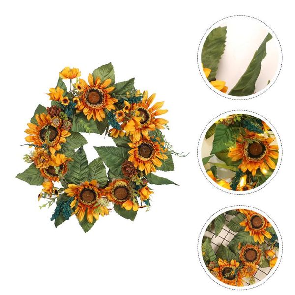 

1pc благодарения венок emulational фестиваль headdress для дома orange green
