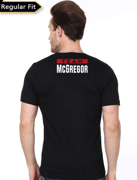 

команда mcgregor black t shirt спорта толстовка с капюшоном толстовка