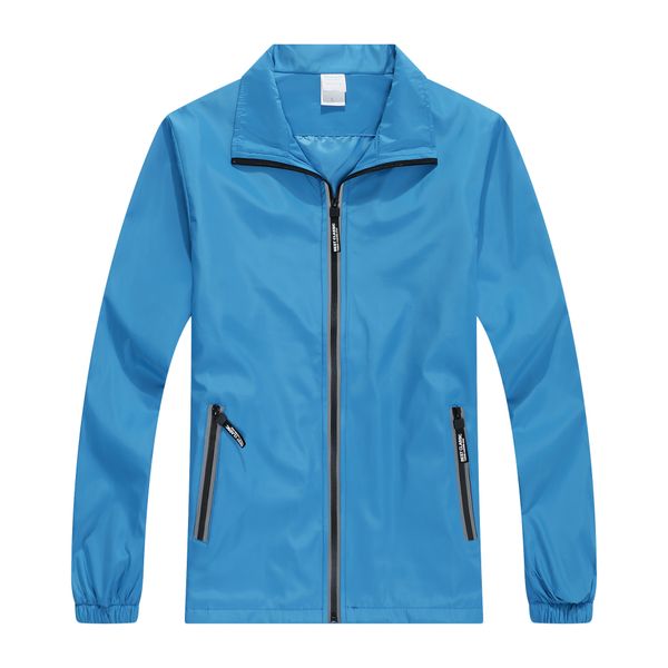 

new style outdoor sportswear men's and women's fashion waterproof windbreaker, Blue;black
