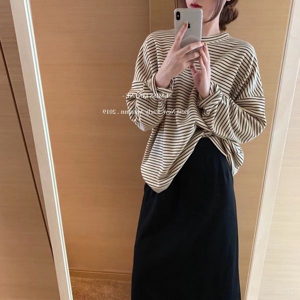 

icebe striped control to enter new fabric round 5bpqf pullover pullover women sweaterstriped sweater simple for sweaterneck, Black
