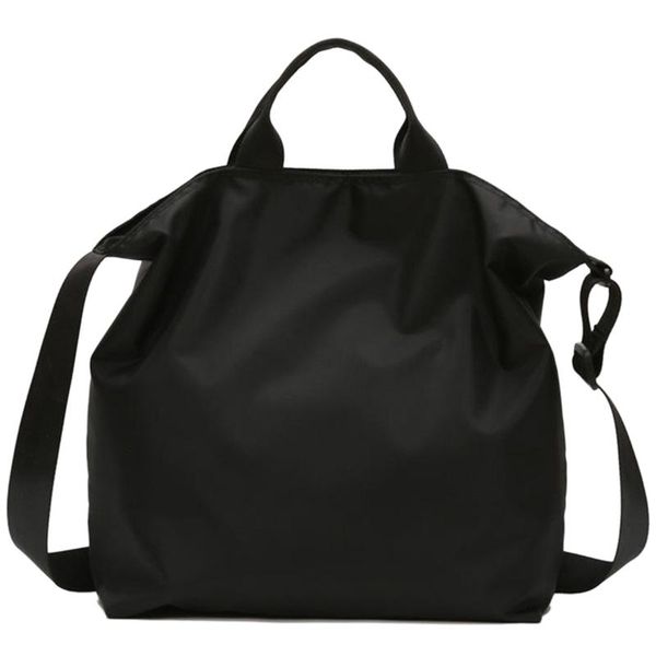 

fitness bag short-distance travel bag large-capacity long shoulder shopping light beach handbag black
