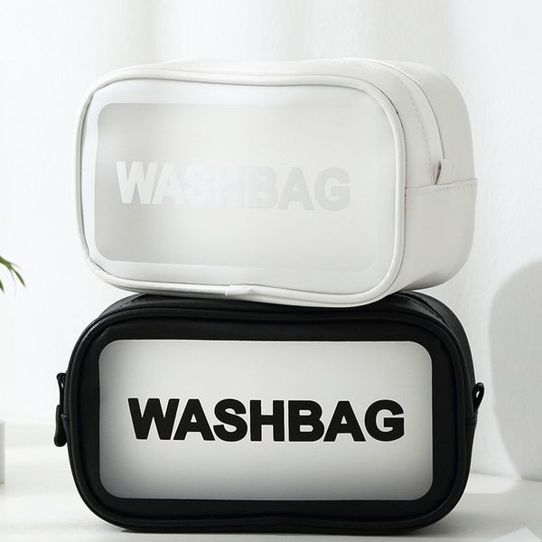 

rsvjq internet celebrity small makeup storage ins style super cosmetic portable women's travel transparent large capacity wash bag stor