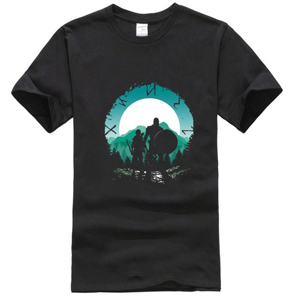 

god of war t shirt kratos and son t shirt man graphic tee shirt awesome classic short sleeve plus size tshirt sport hooded sweatshirt hoodie