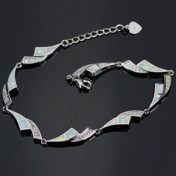 

charm bracelets sz0015 white opal fashion jewelry for women, Golden;silver