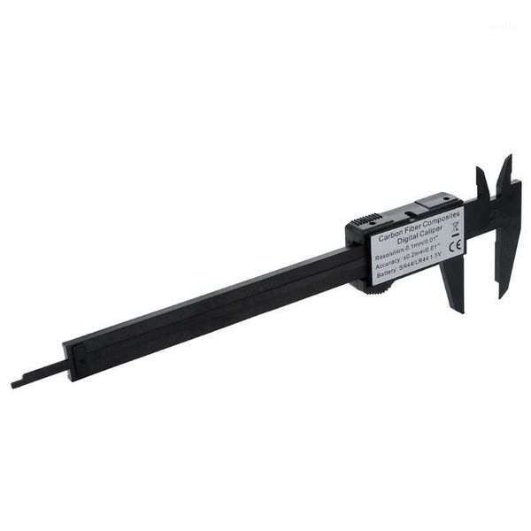 

digital vernier calipers measure tool 150mm 6inch lcd electronic carbon fiber gauge height measuring instruments micrometer1