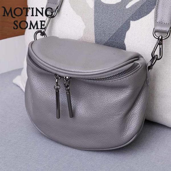 

cowhide women shoulder bag genuine leather saddle bags soft calfskin semicircle crossbody bag lady luxury original design 2021