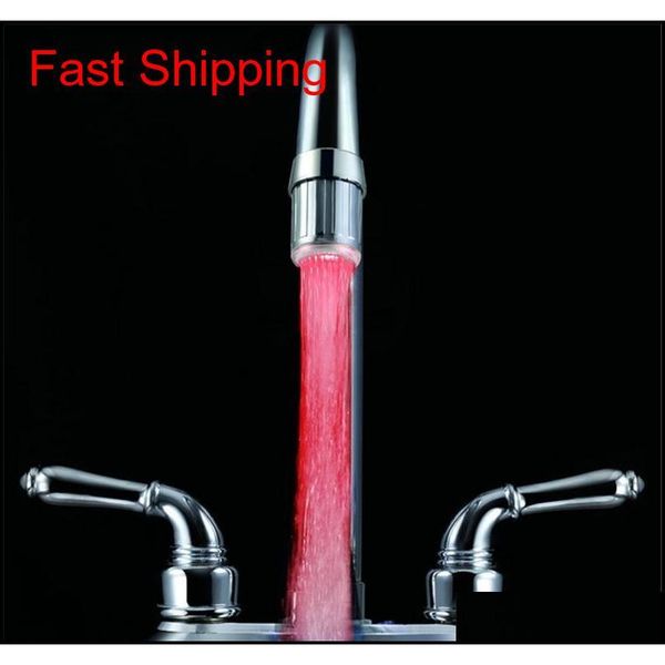 

led faucet lights temperature control faucet sensor sink tap glow lights waterfull shower lamp rgb 3-color w qylxrj new_dhbest