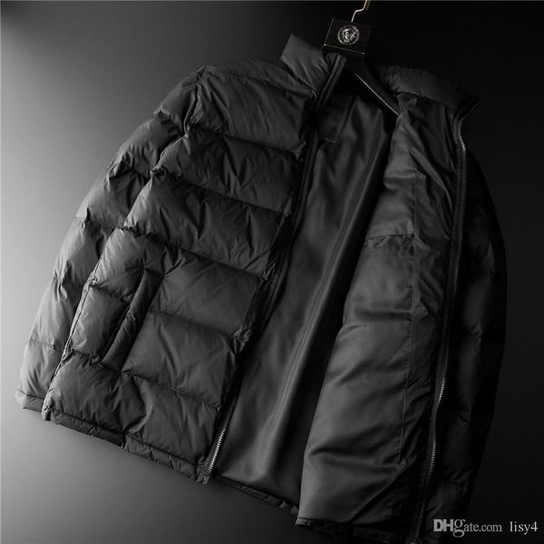 

tc 2020 down jacket men winter portability warm outerwear slim white duck down hooded man coat plus size 3xl 22, Black