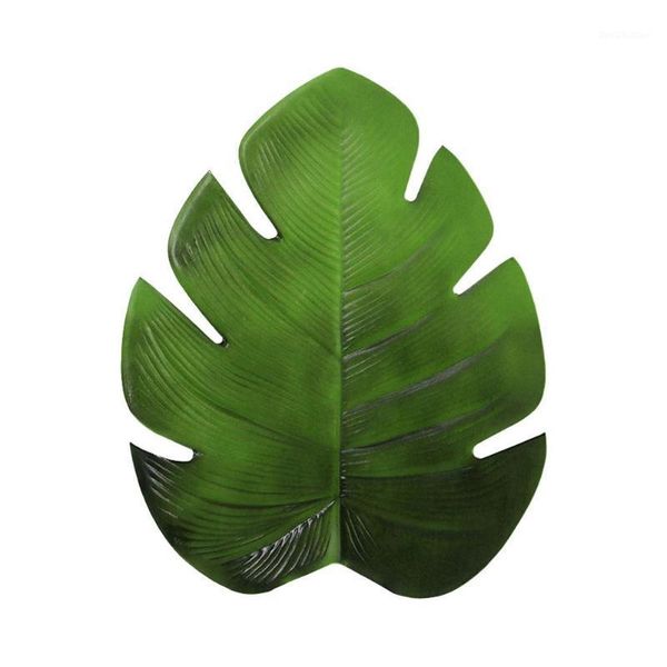 

turtle leaf placemat artificial green plant insulation non-slip tableware home western anti-plate table kitchen decor mats1