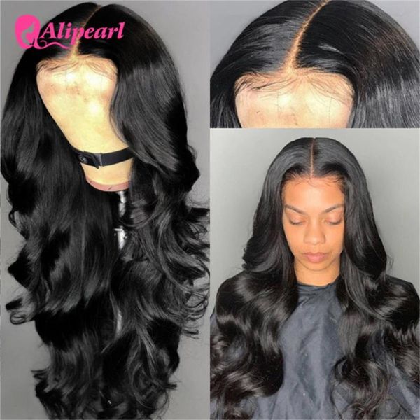 

lace wigs body wave 6x6 closure wig human hair brazilian for black women preplucked 150 180 density alipearl, Black;brown