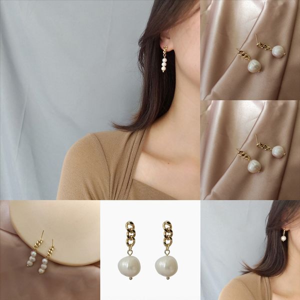 

gol cute little bunny stainless in earrings rabbit steel love heart girl kids studs eiffel earrings tower minimalist hare jewelry, Golden