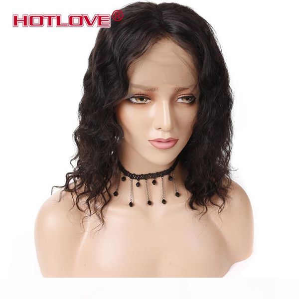 

короткие боб фронта шнурка парики человеческих волос natural wave бразильские virgin natural black pre щипковых отбеленные узлы для черных ж, Black;brown