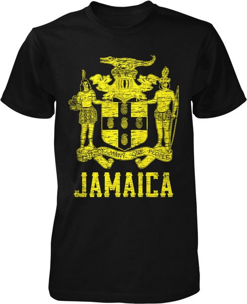 

jamaica, coat of arms, out of many, one people, pride men's t shirt new men fashion solid logo t shirts sport hooded sweatshirt hoodie