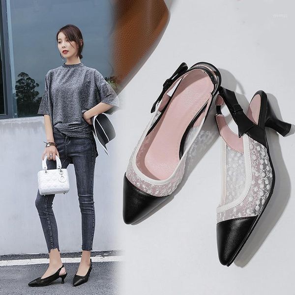 

dress shoes kitten heels women 2021 pointed toe slingback pumps medium bow elegant party black white1
