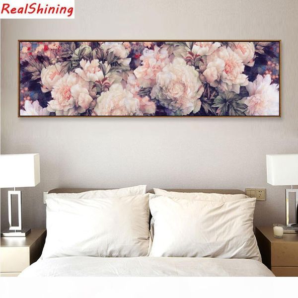 

большого размер 5d diy алмазной картины вышивка креста полной круглого квадрат алмазной вышивка цветок для декора комнаты h2336