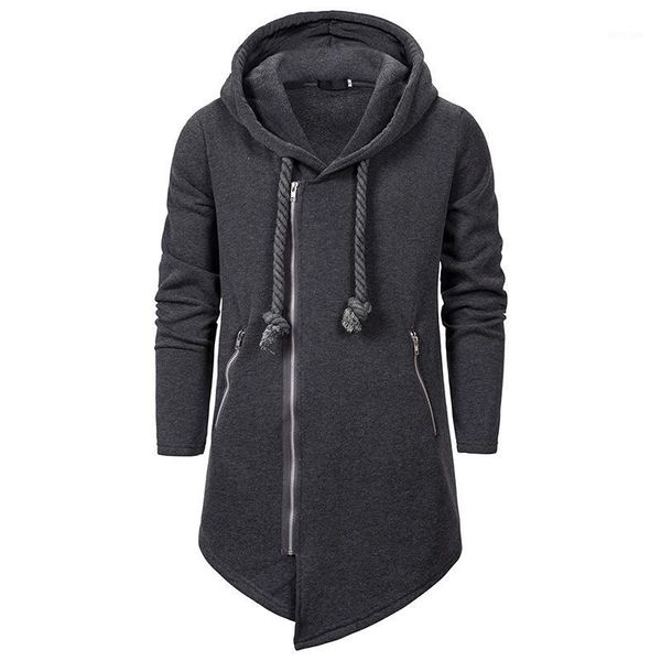 

winter 2019 european and american fashion men assassin creed black series hoodie casual loose irregular pullover hoodie holiday1