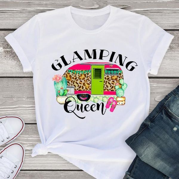 

женщины графические с коротким рукавом летний цветочный мультфильм кактус леопардовый леди леди футболка одежда топы женские футболка женска, White