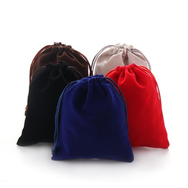 

5/10pcs/set new year velvet cloth pouches jewelry drawstring packaging bags wedding party home gifts storage bag