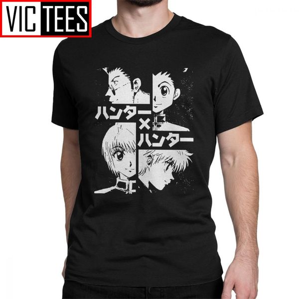 

sport the hunters hunter x hunter t shirts men's cotton t-shirt killua zoldyck anime manga japan hunters hxh tees short sleeve gift