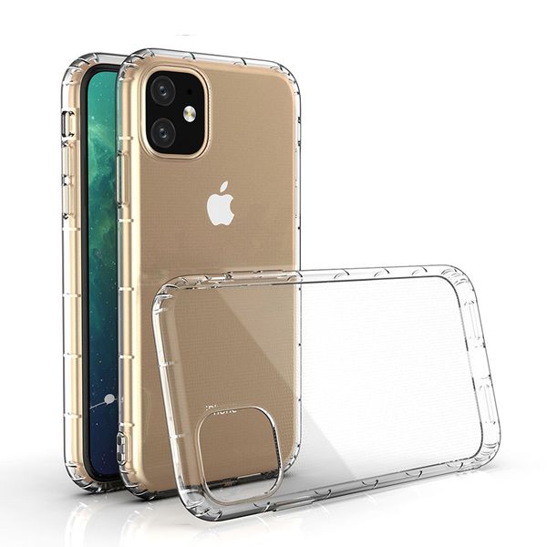 

for iphone 11 pro max x xr xs max 6 7 8 plus 5g crystal transparent airpillow soft tpu shockproof clear phone case