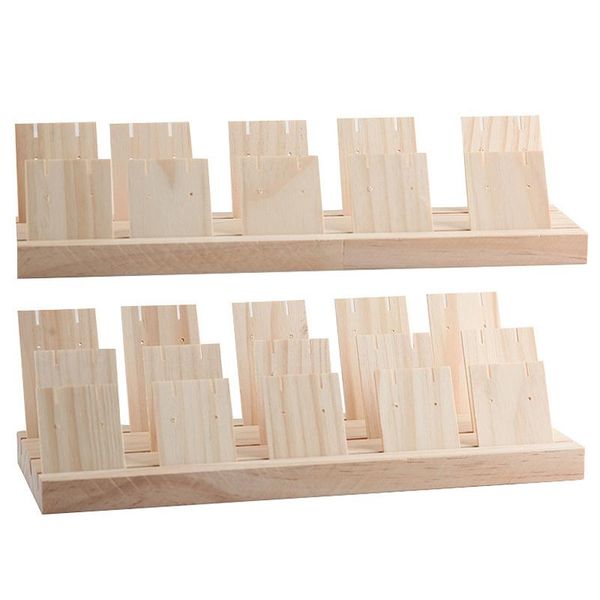 

fashion wood jewelry display necklace charms jewelry display tray pendant earrings card style pendant card, Pink;blue