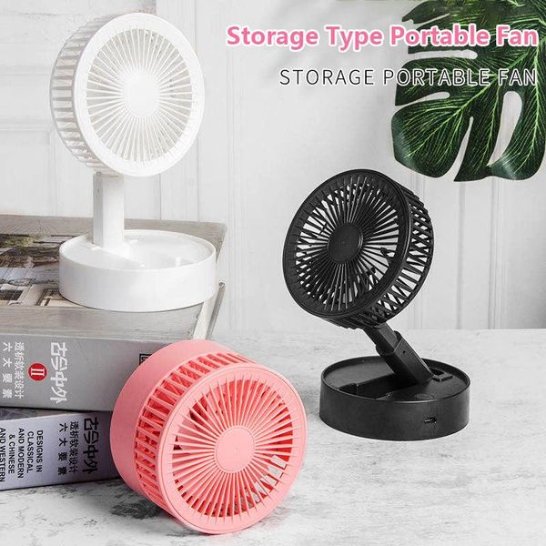 

new small rechargeable portable folding fan household storage summer usb bedroom electric bed office desk large wind