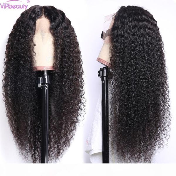 

curly wig 30 inch lace front wig human hair 4x4 lace closure t part transparent for women 150% remy brazilian, Black;brown