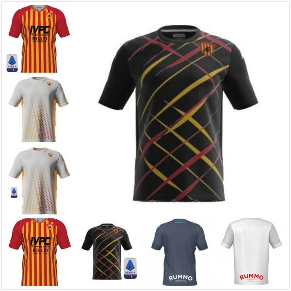 

benevento calcio soccer jerseys 2020 21 special version lapadula viola caldirola i.falque men uomini vestiti da football uniform thai, Black;yellow
