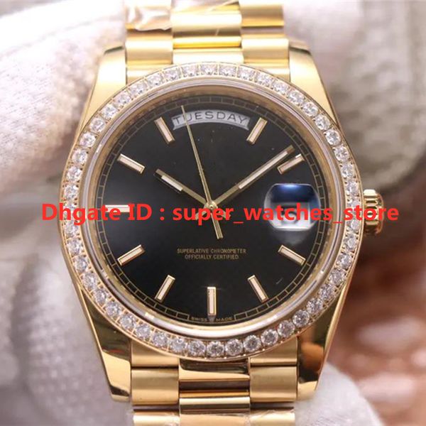 

ew m228345rbr 40mm*12mm montre de luxe 3255 automatic chain movement fine steel watch case fine steel strap diamond watch mens watches, Slivery;brown