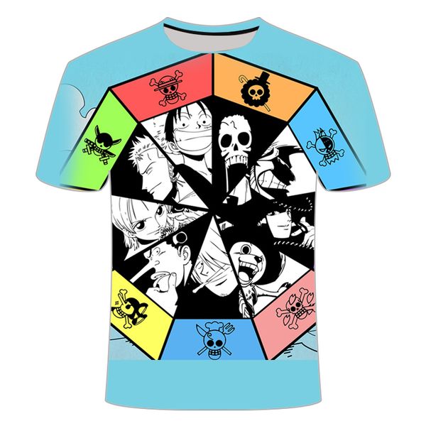 

one piece luffy popular anime trendy 3d print shirts aesthetic graphic oversized men clothing