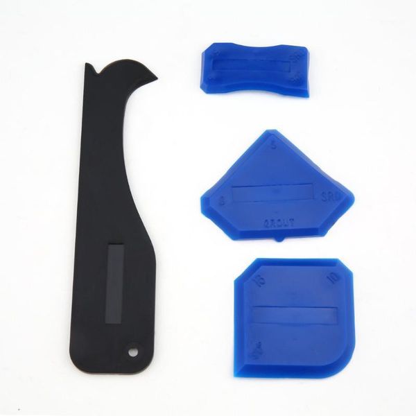 

glass silicone gel sealant angle corner spreader spatula rubber scraper cement residual glue removal tool 4pcs/set1
