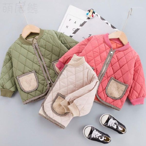 

2021 autumn and winter cotton jacket new style korean children kids kids down cotton jacket boys and girls clothes1, Blue;gray