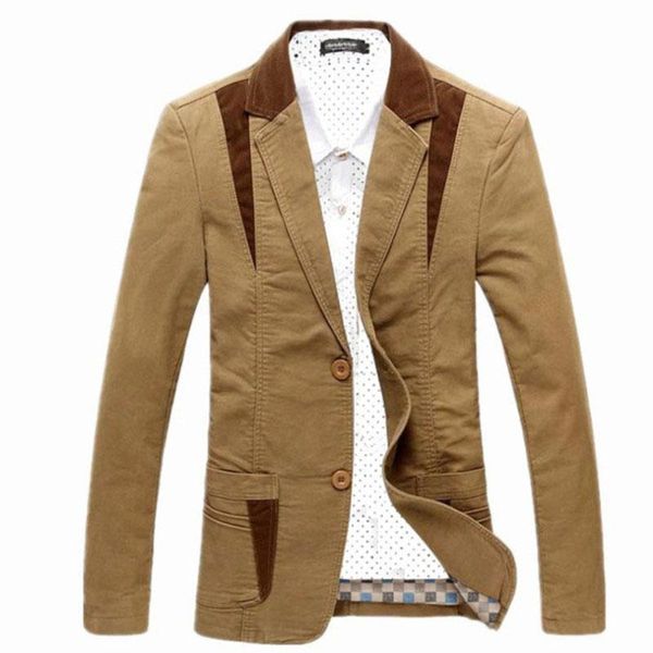 Erkek Suit Blazers Erkekler Sıradan Blazer Tasarımcı Moda Erkek Takım Ceket Erkekler Maskulino İnce Giyim Giyim Vetement Homme Ceketler