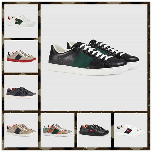 

a1 fashion men women casual shoes italy trendy sneakers shoes genuine leather bee embroidered black tiger chaussures