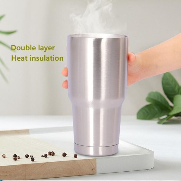 

water cup, stainless steel double layer auto cup with washable straw 900ml surper large cup for sport,work,homeusing
