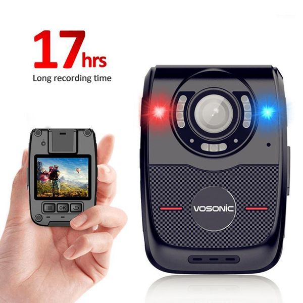 

camcorders body worn camera 1080p,portable multi-function ir night vision mounted cam dvr video for officers, security guards1