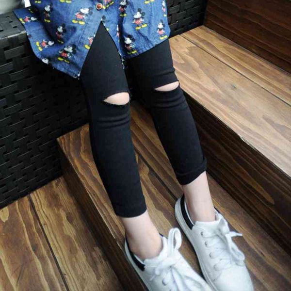 

spring girls leggings kids girls clothes fashion elastic baby cotton trousers children leggings for girl wear 2-8 years, Blue